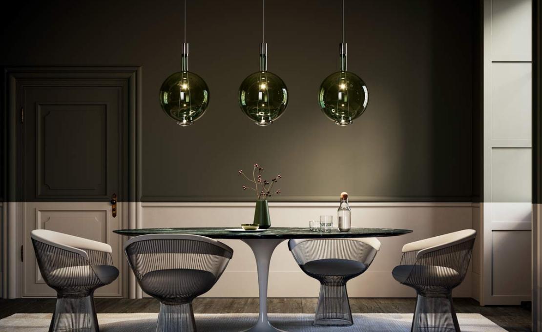 Подвесной светильник модель Sky-Fall Round Large Suspension Lamp от фабрики Lodes