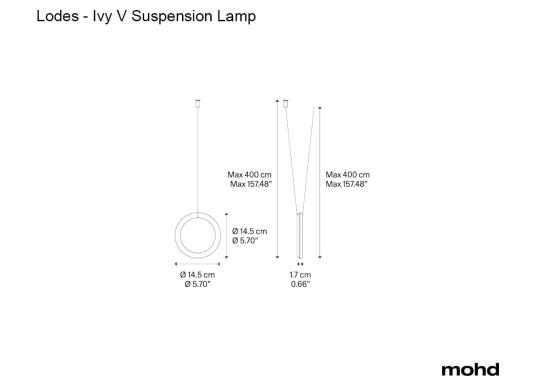 Подвесной светильник модель Ivy V - Suspension Lamp от фабрики Lodes