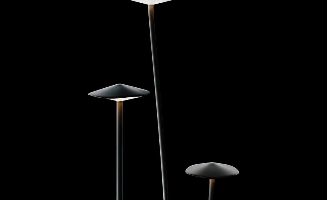 Торшер модель Kinno Waved Stem 60 Floor Lamp Outdoor от фабрики Lodes