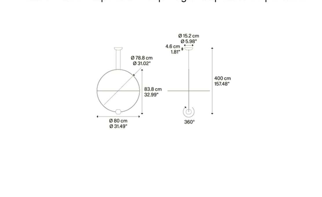 Подвесной светильник модель Elara Suspension Lamp - Large от фабрики Lodes