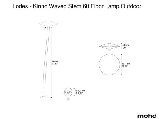 Торшер Kinno Waved Stem 60 Floor Lamp Outdoor от Lodes image 5