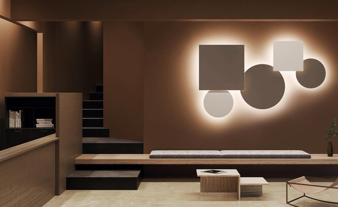 Бра модель Puzzle Mega Square Wall Lamp от фабрики Lodes
