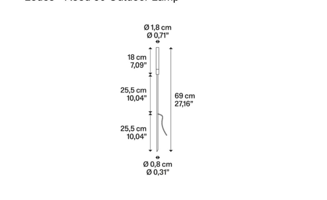 Уличный фонарь модель Reed 30 Outdoor Lamp от фабрики Lodes