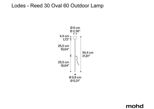 Уличный фонарь Reed 30 Oval 60 Outdoor Lamp от Lodes image 1