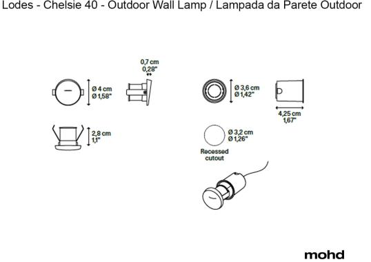 Бра модель Chelsie 40 Outdoor Wall Lamp от фабрики Lodes