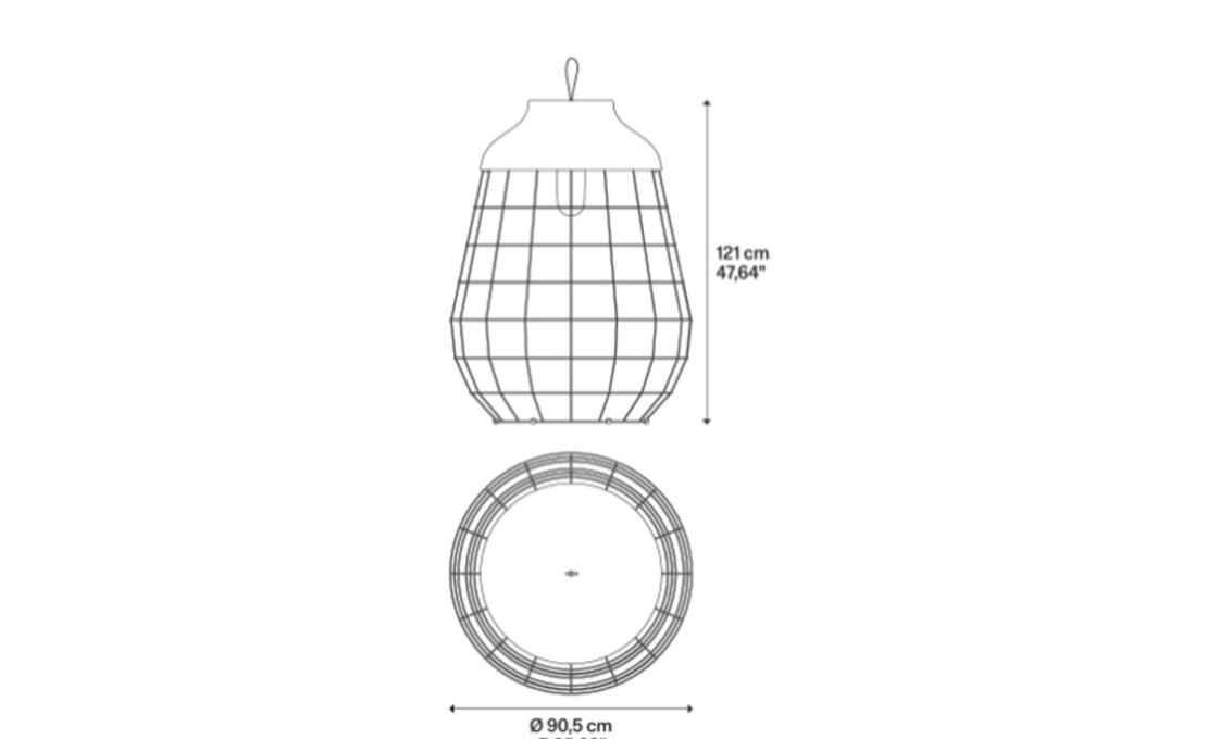 Уличный фонарь модель Stitch Mega Lantern Outdoor от фабрики Lodes