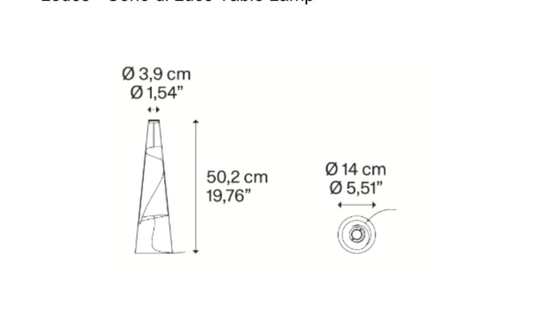 Настольная лампа модель Cono di Luce Table Lamp от фабрики Lodes