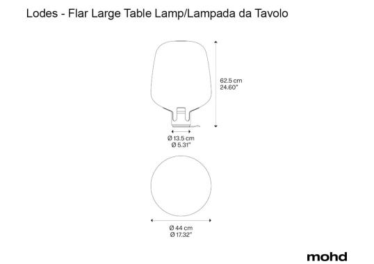 Настольная лампа модель Flar Large Table Lamp от фабрики Lodes