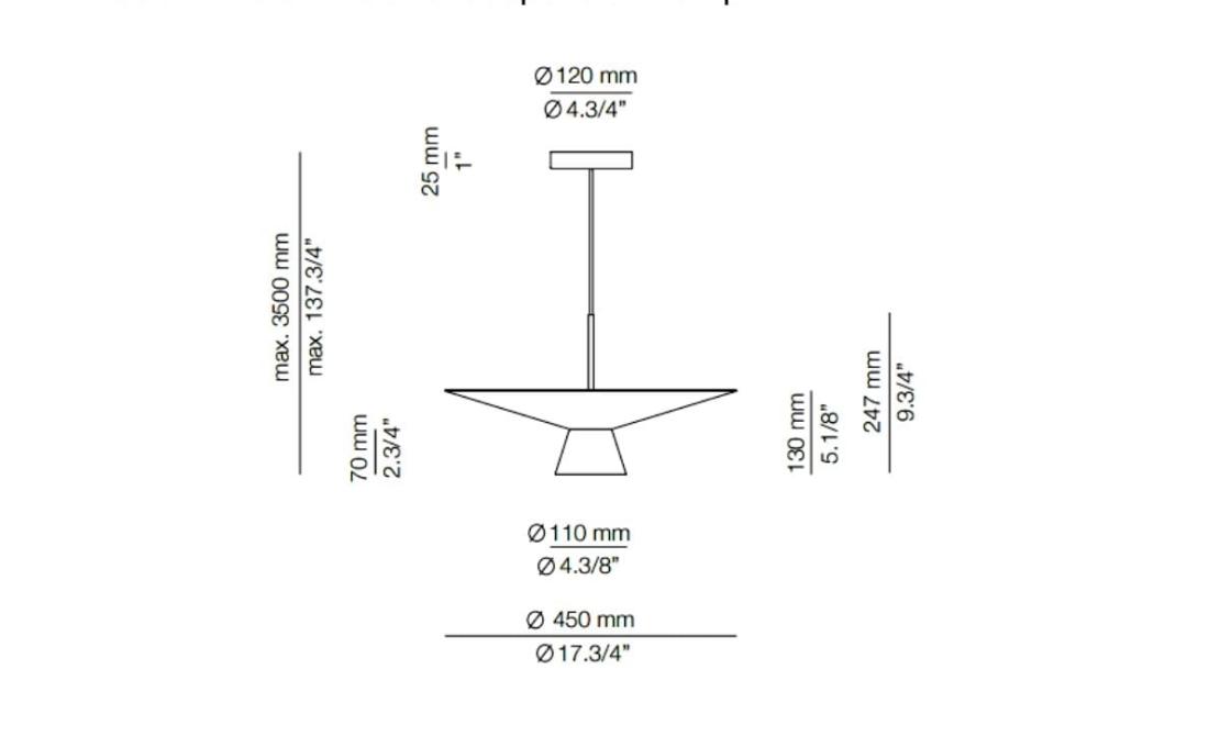 Подвесной светильник модель Belt 4145SLG Suspension Lamp от фабрики Estiluz