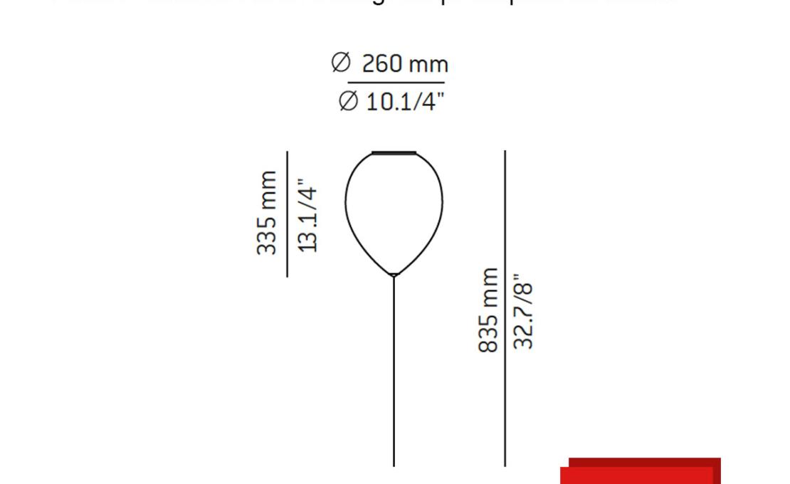 Потолочный светильник модель Balloon T3052 Lampada da Soffitto от фабрики Estiluz