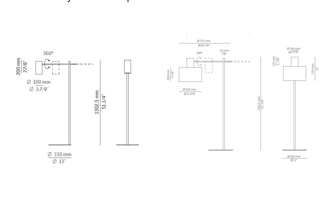 Торшер модель Cyls Floor Lamp от фабрики Estiluz