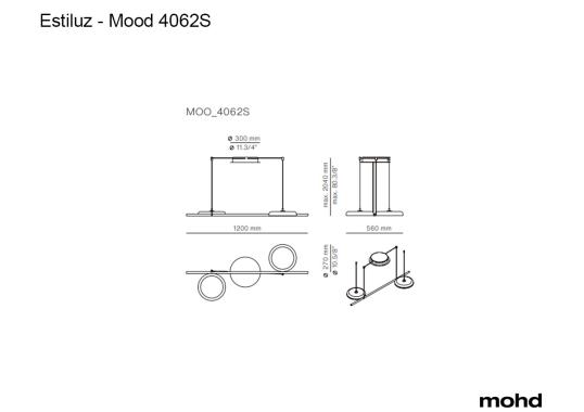 Подвесной светильник Mood 4062S Suspension Lamp от Estiluz image 3