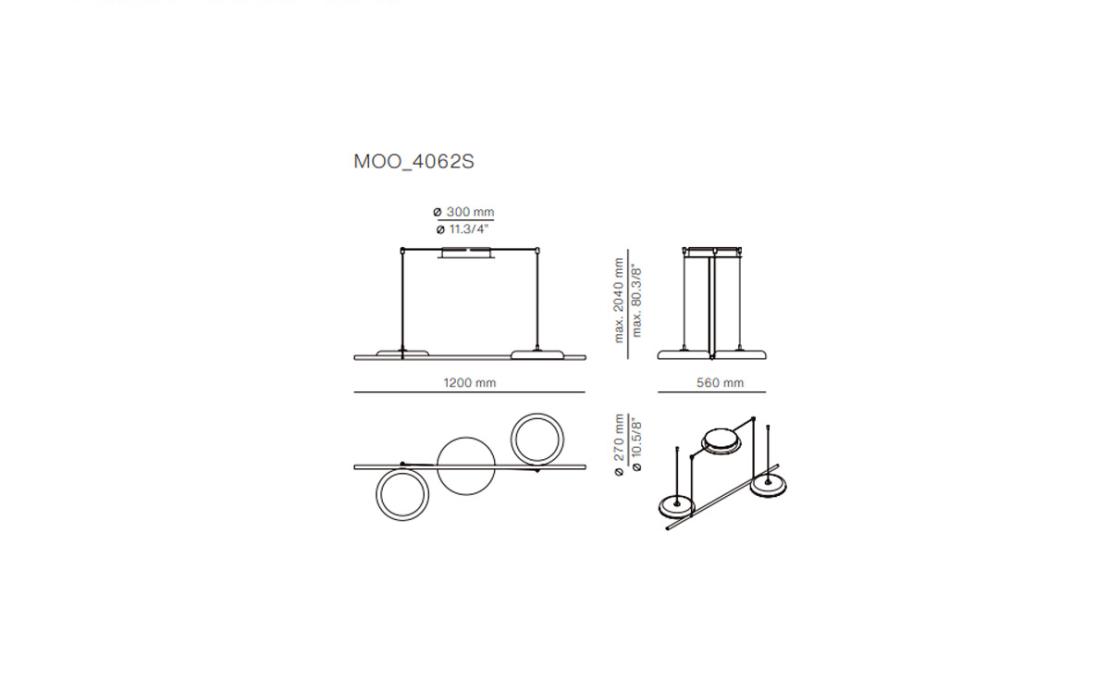 Подвесной светильник модель Mood 4062S Suspension Lamp от фабрики Estiluz