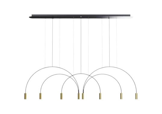 Подвесной светильник Volta L165S1T1D1T Suspension Lamp Black Surface Canopy от Estiluz image 1