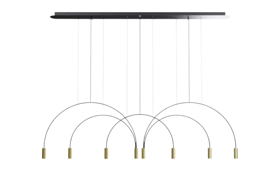 Подвесной светильник модель Volta L165S1T1D1T Suspension Lamp Black Surface Canopy от фабрики Estiluz