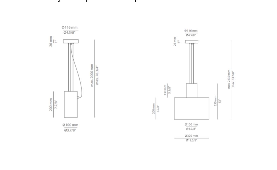 Подвесной светильник модель Cyls Suspension Lamp от фабрики Estiluz