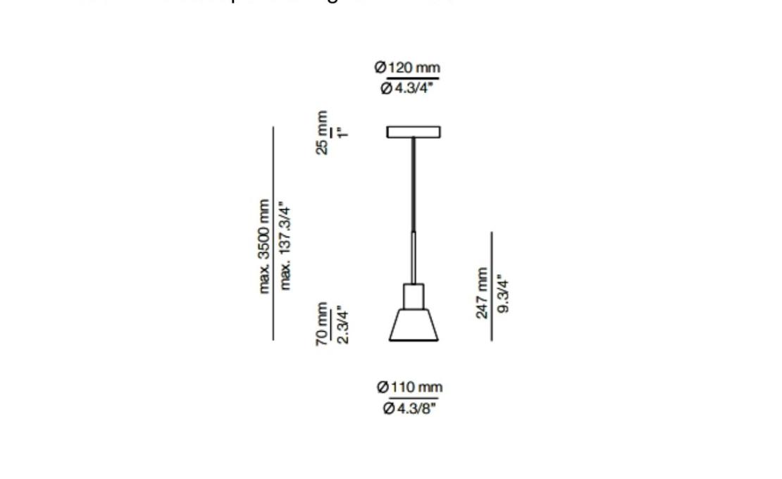 Подвесной светильник модель Belt 4144SG Suspension Lamp от фабрики Estiluz