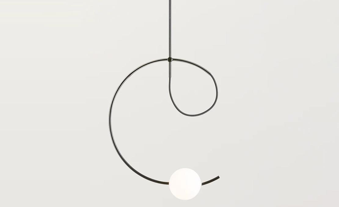 Подвесной светильник модель Loop Suspension Lamp - With Surface Canopy от фабрики Estiluz