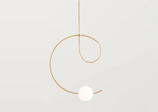 Подвесной светильник Loop Suspension Lamp - With Surface Canopy от Estiluz image 2