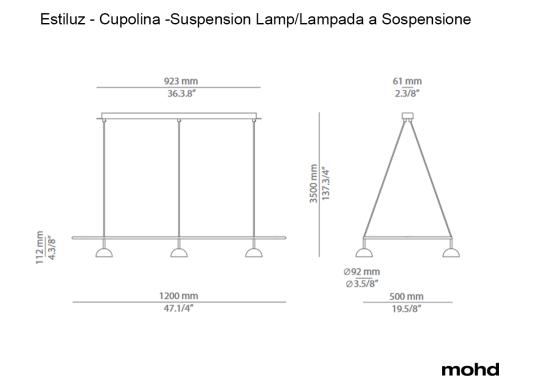 Подвесной светильник модель Cupolina - Suspension Lamp от фабрики Estiluz