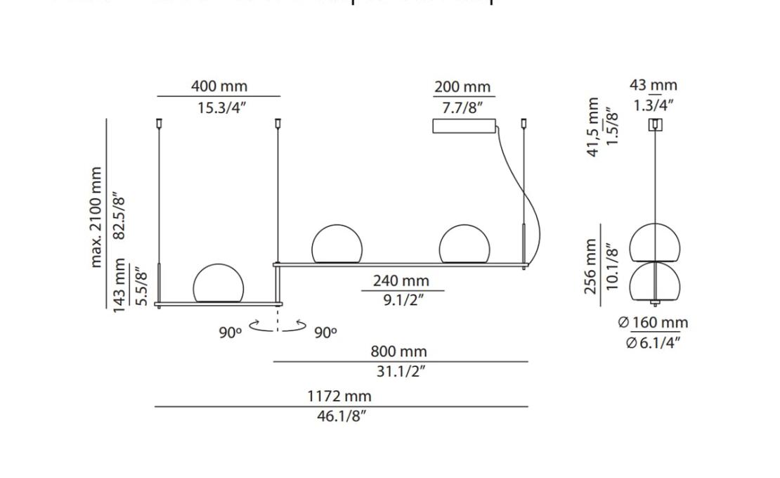 Подвесной светильник модель Circ T - 3716 Suspension Lamp от фабрики Estiluz