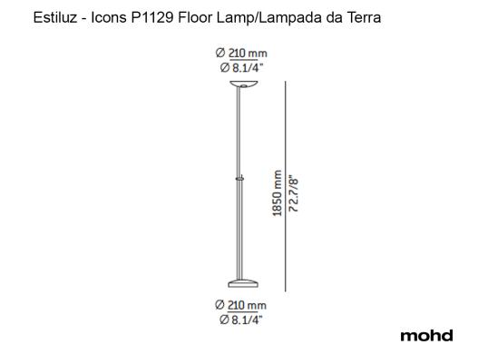 Торшер Icons P 1129 Lampada da Terra от Estiluz image 6