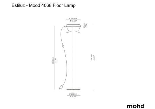 Торшер модель Mood 4068 Floor Lamp от фабрики Estiluz