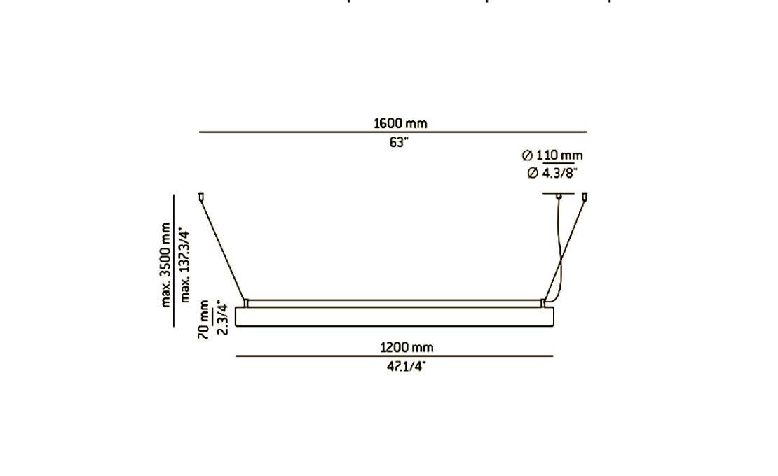 Подвесной светильник модель Gada T-3925R Suspension Lamp от фабрики Estiluz