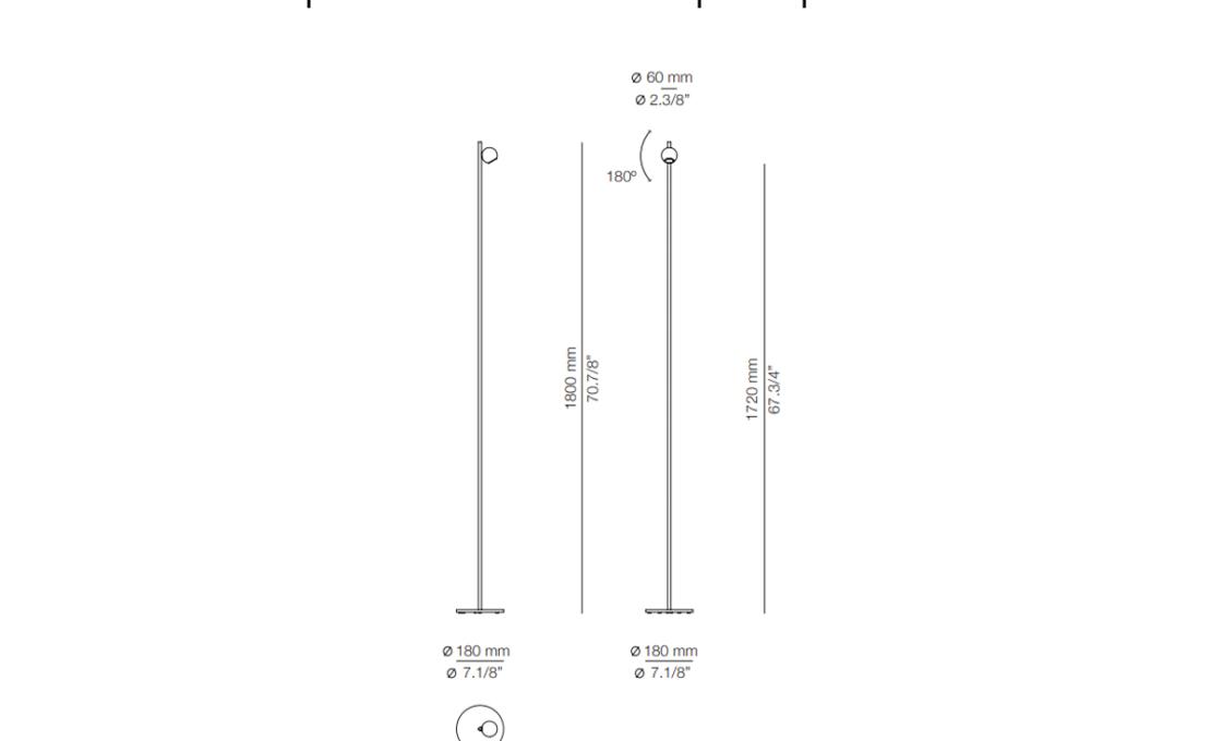 Торшер модель Compass P-4079 Floor Lamp от фабрики Estiluz