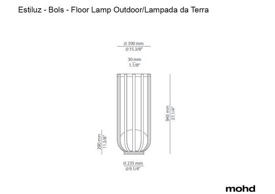 Торшер модель Bols - Floor Lamp - Outdoor от фабрики Estiluz
