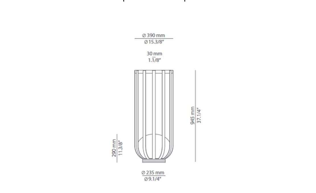 Торшер модель Bols - Floor Lamp - Outdoor от фабрики Estiluz