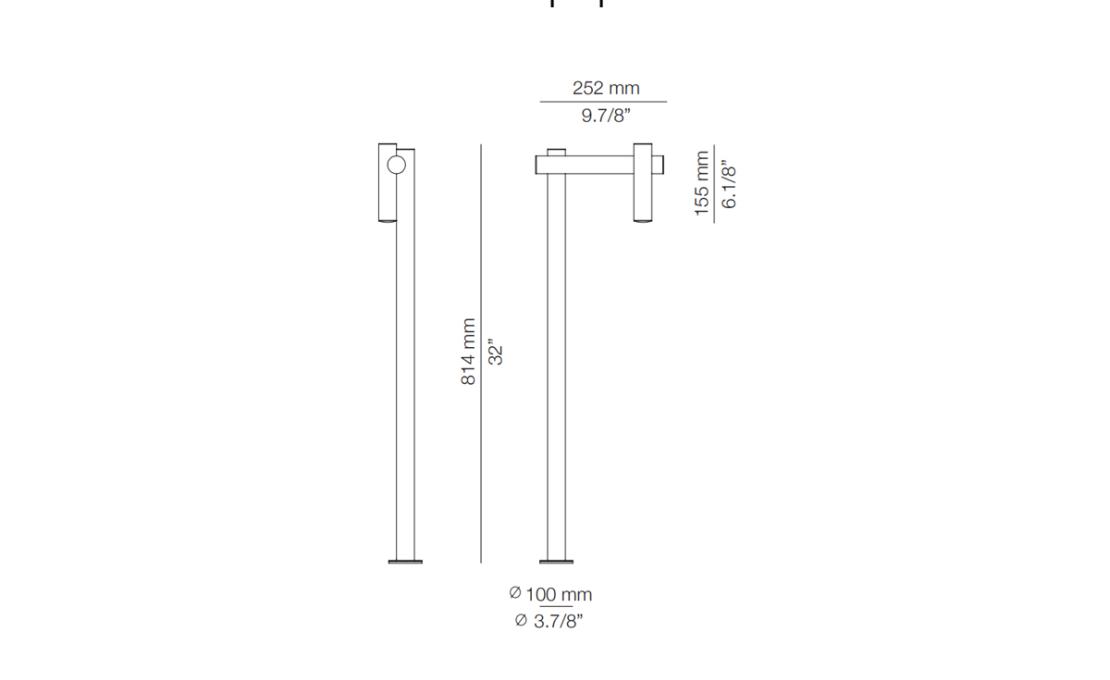 Торшер модель Tik Outdoor Floor Lamp - p-4099X от фабрики Estiluz
