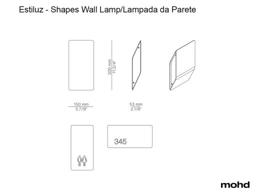 Бра модель Shapes Wall Lamp от фабрики Estiluz