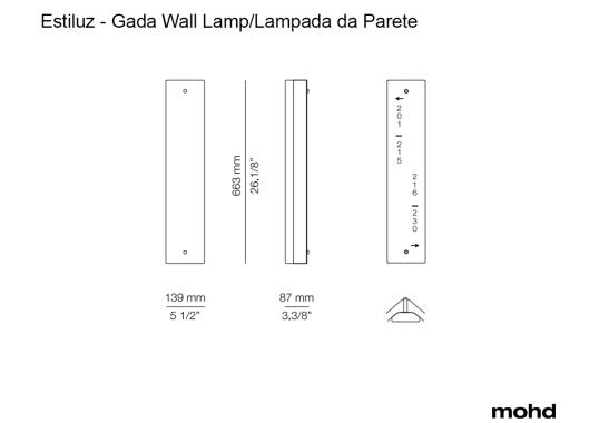 Бра модель Gada A-3921 Wall Lamp от фабрики Estiluz