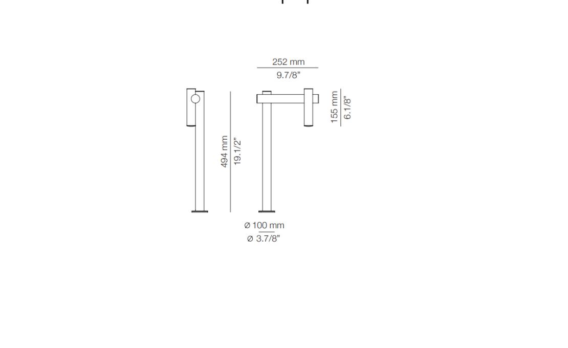 Торшер модель Tik Outdoor Floor Lamp - p-4098X от фабрики Estiluz