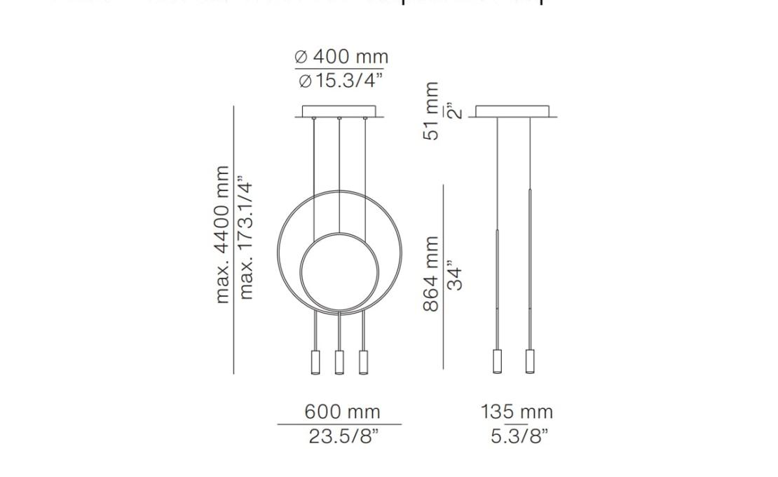 Подвесной светильник модель Revolta L40S1S1D Suspension Lamp от фабрики Estiluz