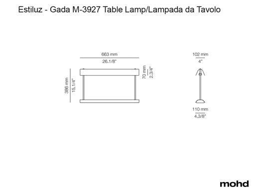 Настольная лампа модель Gada M-3927 Table Lamp от фабрики Estiluz