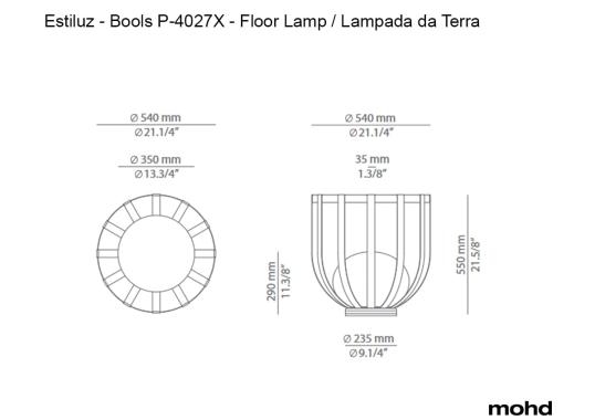 Торшер Bols P-4028X - Floor Lamp от Estiluz image 6