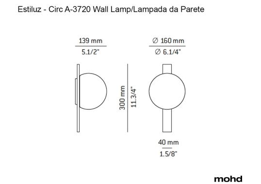 Бра Circ A3720X Wall Lamp - Outdoor от Estiluz image 6