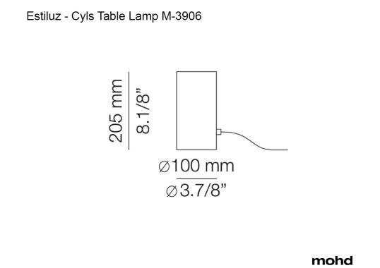 Настольная лампа Cyls Table Lamp M-3906 от Estiluz image 6