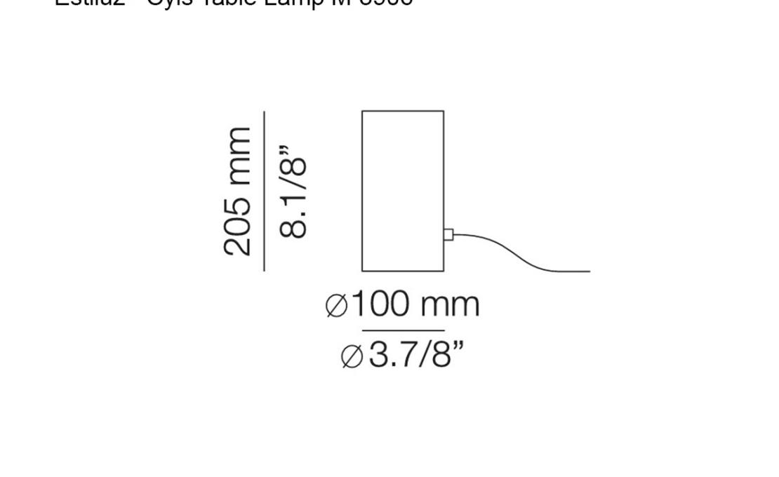Настольная лампа модель Cyls Table Lamp M-3906 от фабрики Estiluz