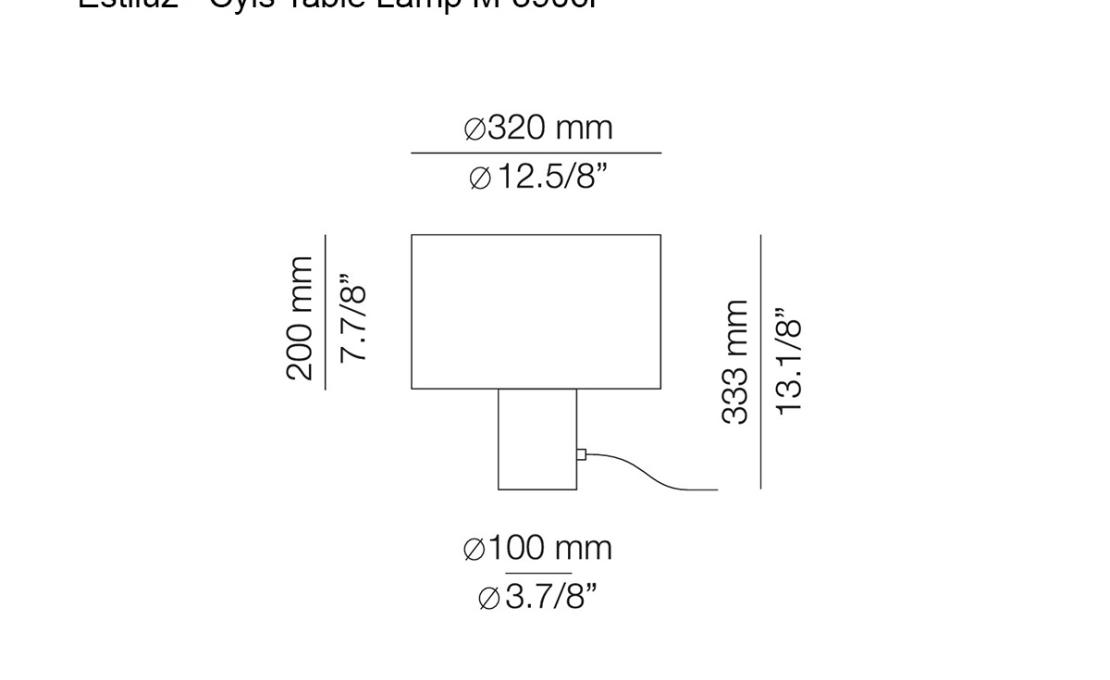 Настольная лампа модель Cyls Table Lamp M-3906P от фабрики Estiluz