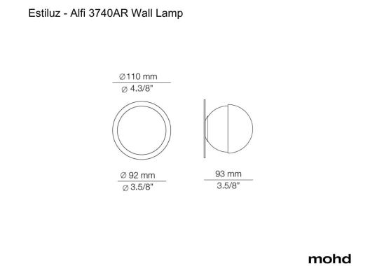 Бра Alfi 3740AR Wall Lamp от Estiluz image 5