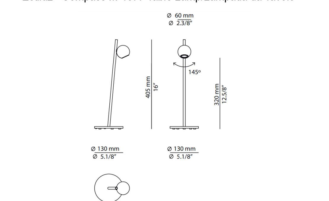 Настольная лампа модель Compass M - 4077 Table Lamp от фабрики Estiluz