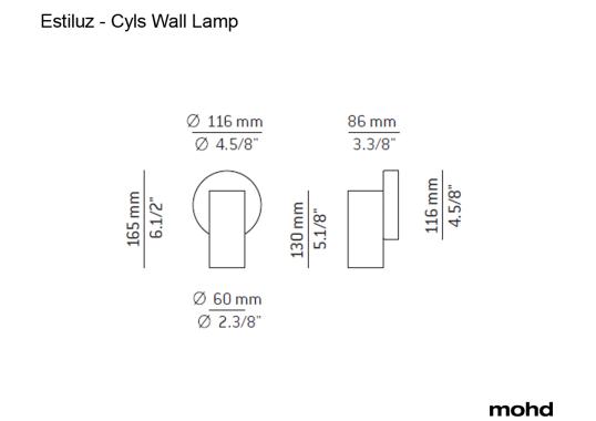 Бра Cyls Wall Lamp от Estiluz image 5