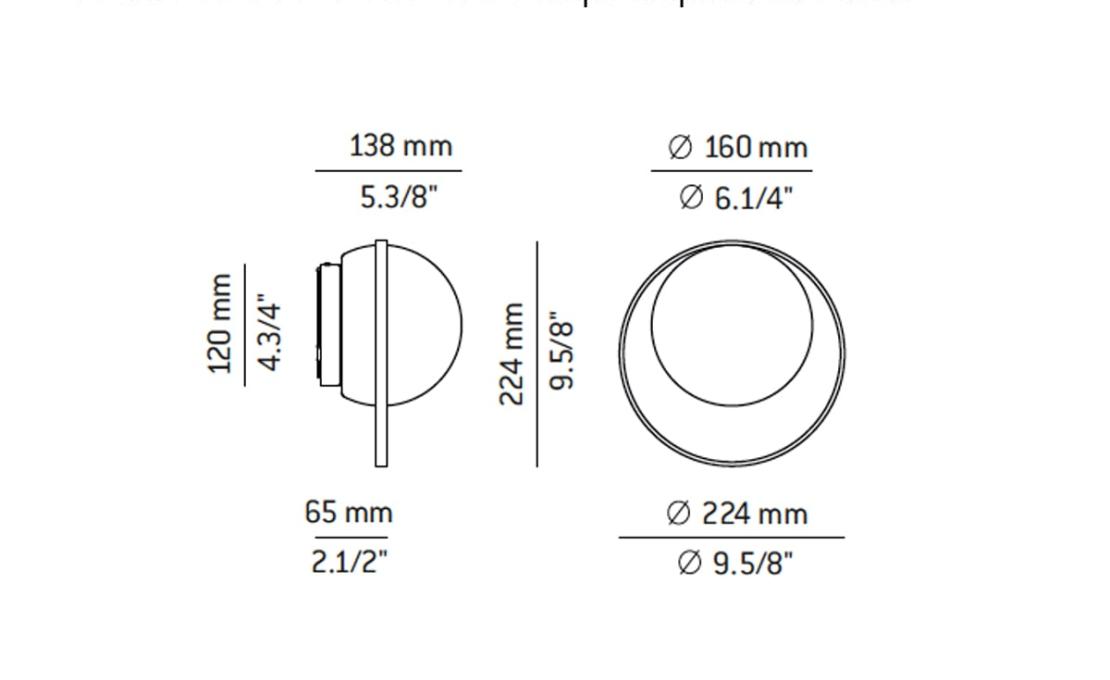 Бра модель Circ A - 3722 W Wall Lamp от фабрики Estiluz