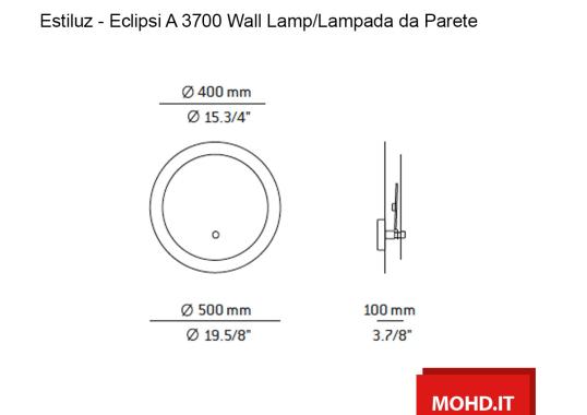 Бра Eclipsi A3700 Lampada da Parete от Estiluz image 6
