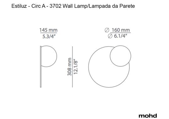Бра Circ A - 3702 Wall Lamp от Estiluz image 6