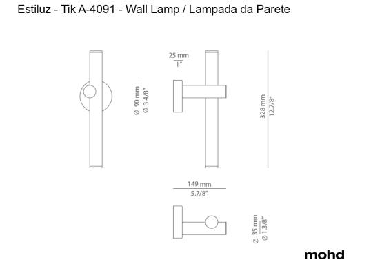 Бра Tik A-4091 Wall Lamp - Indoor от Estiluz image 5