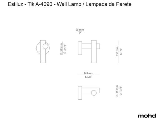 Бра Tik A-4090 Wall Lamp - Indoor от Estiluz image 4
